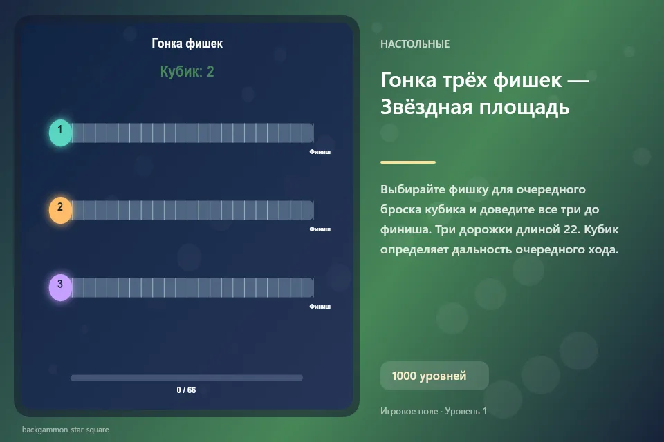 Гонка трёх фишек — Звёздная площадь