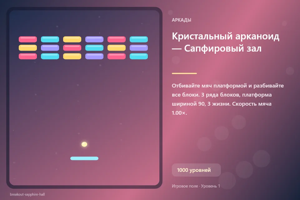 Кристальный арканоид — Сапфировый зал