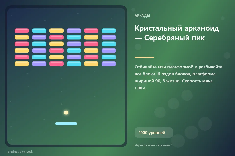 Кристальный арканоид — Серебряный пик