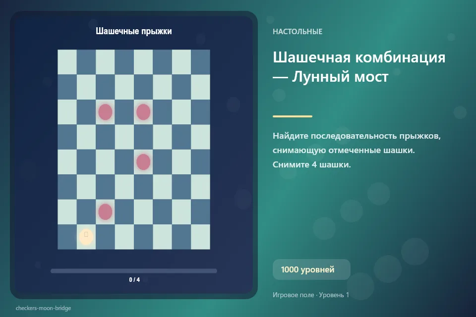 Шашечная комбинация — Лунный мост