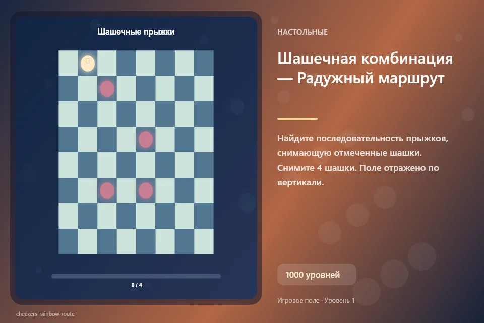 Шашечная комбинация — Радужный маршрут