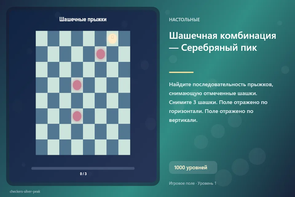 Шашечная комбинация — Серебряный пик