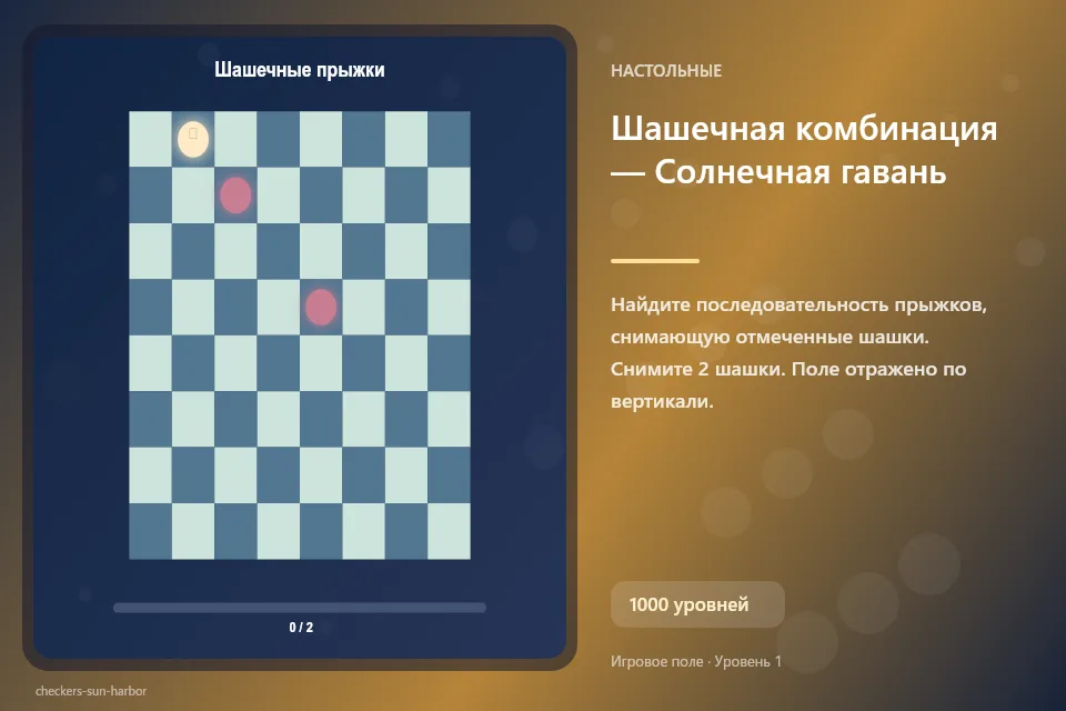 Шашечная комбинация — Солнечная гавань