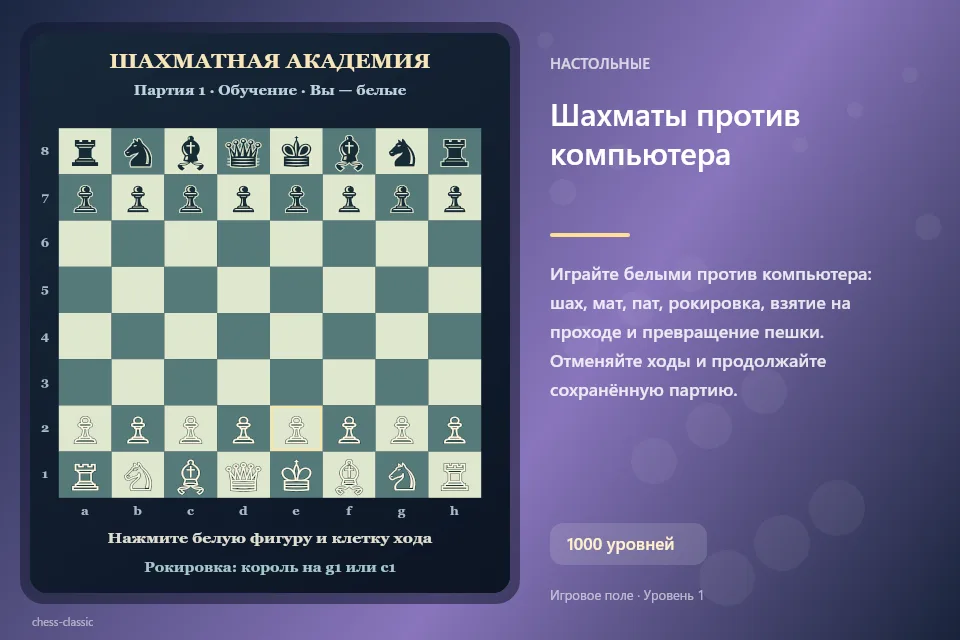 Шахматы против компьютера