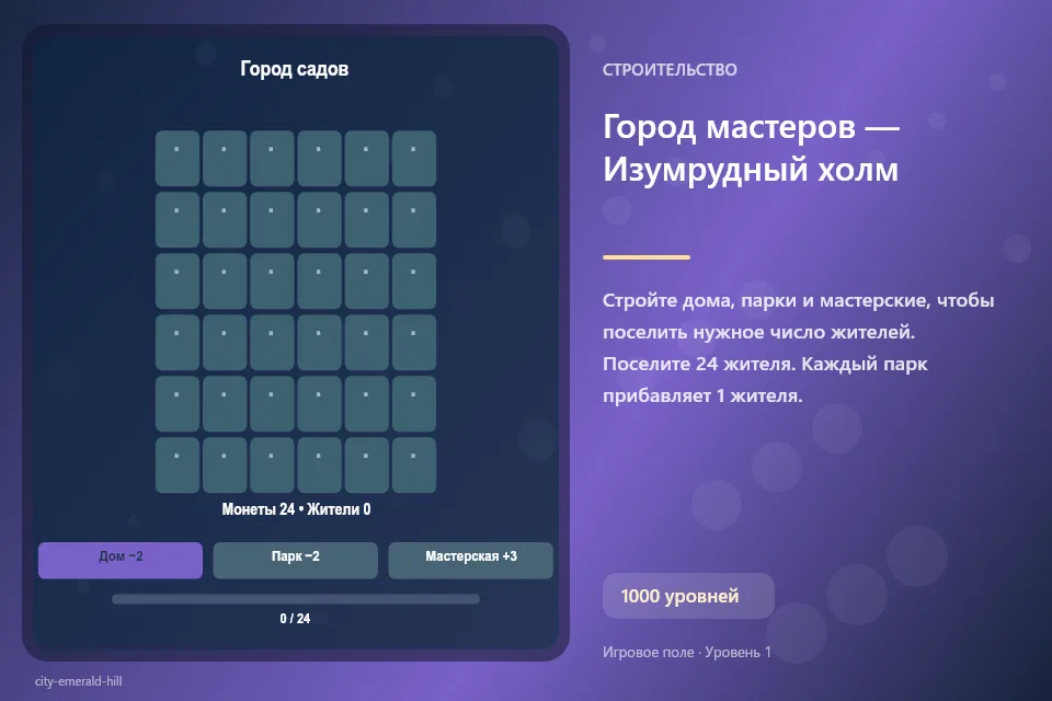 Город мастеров — Изумрудный холм