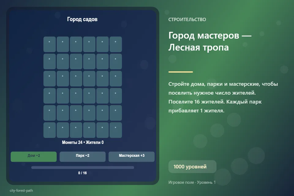 Город мастеров — Лесная тропа