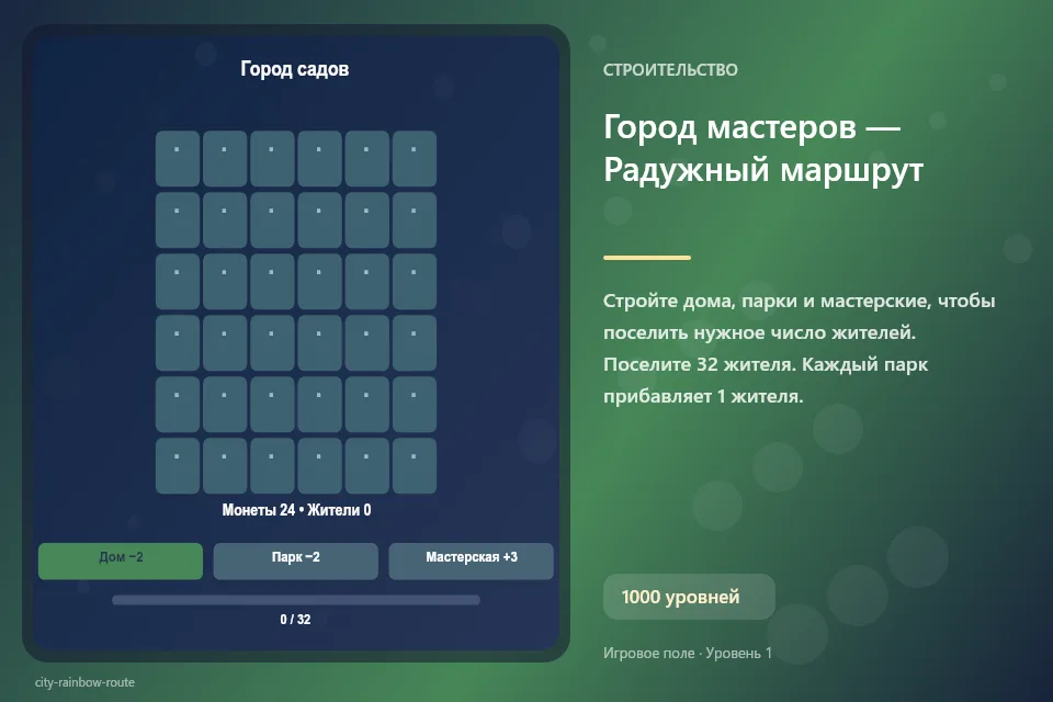 Город мастеров — Радужный маршрут