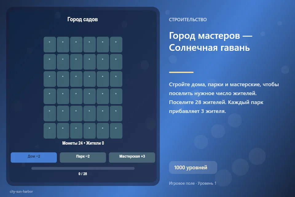 Город мастеров — Солнечная гавань