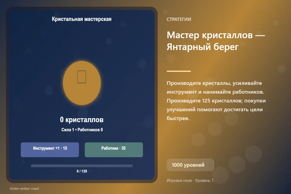 Мастер кристаллов — Янтарный берег