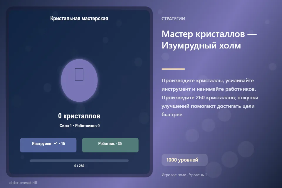 Мастер кристаллов — Изумрудный холм