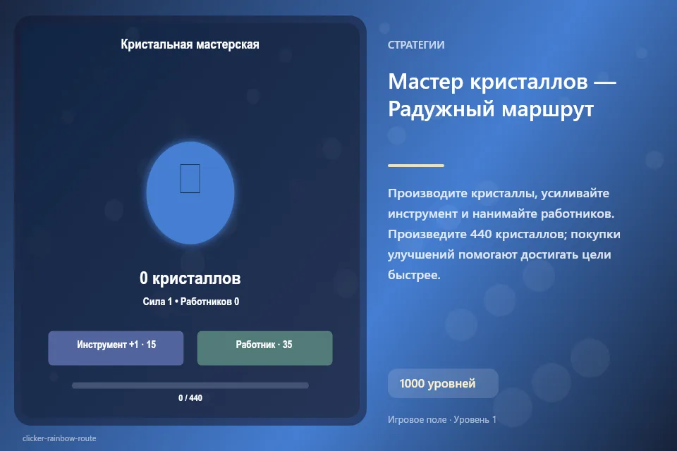 Мастер кристаллов — Радужный маршрут