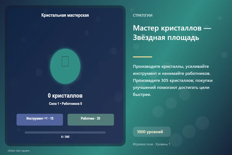 Мастер кристаллов — Звёздная площадь