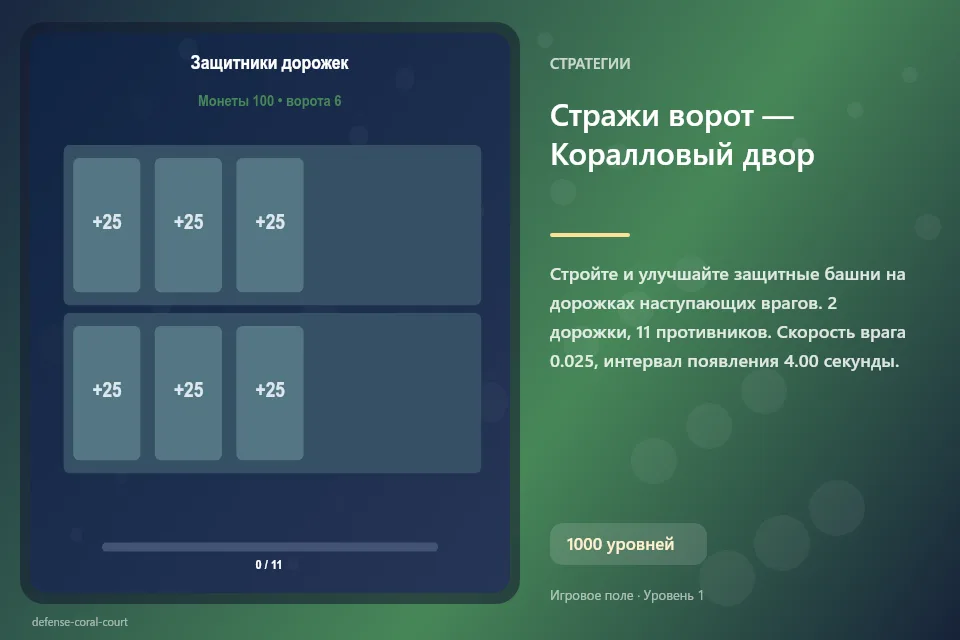 Стражи ворот — Коралловый двор