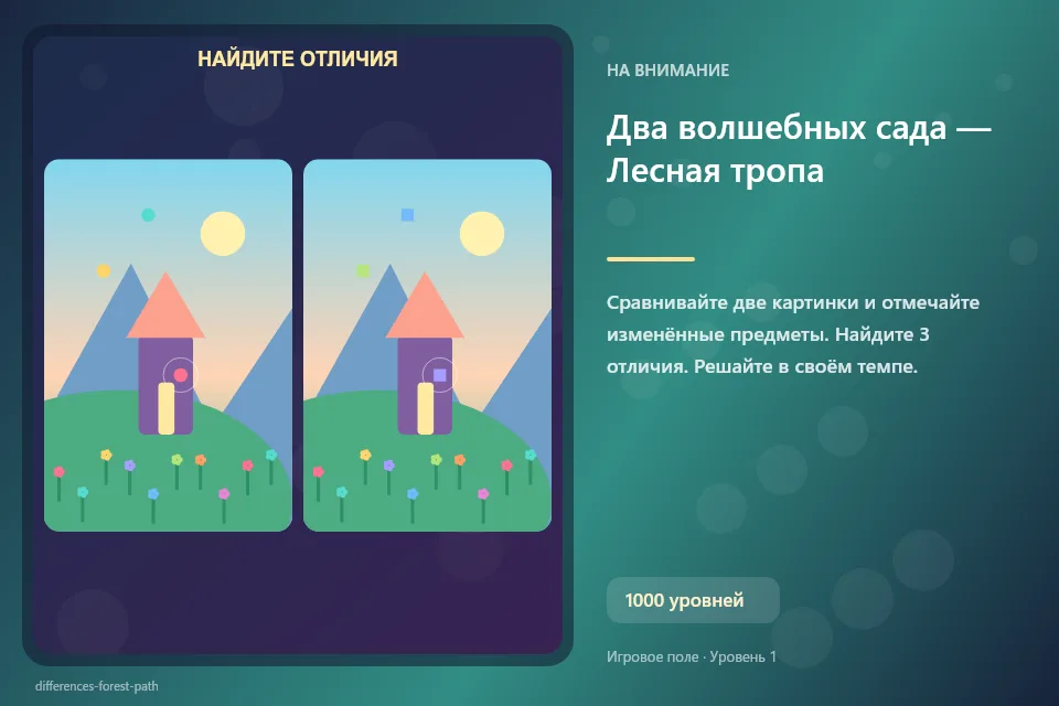 Два волшебных сада — Лесная тропа