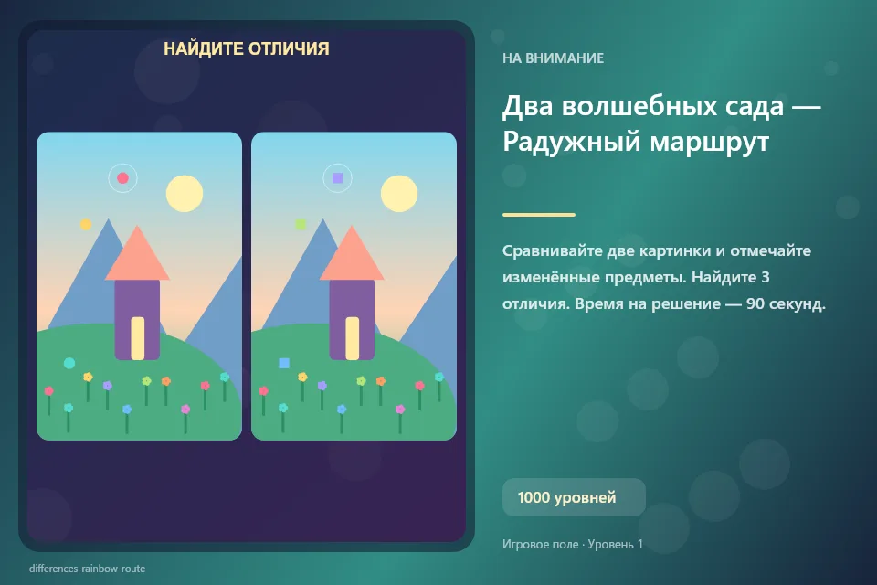 Два волшебных сада — Радужный маршрут