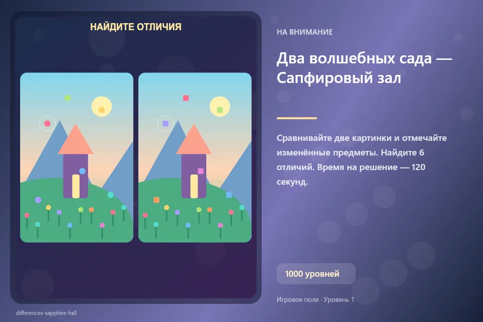Два волшебных сада — Сапфировый зал