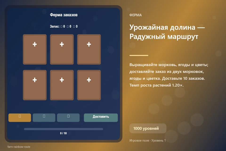 Урожайная долина — Радужный маршрут