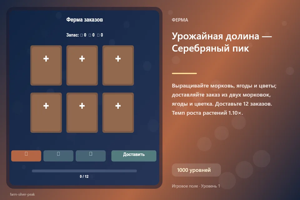 Урожайная долина — Серебряный пик
