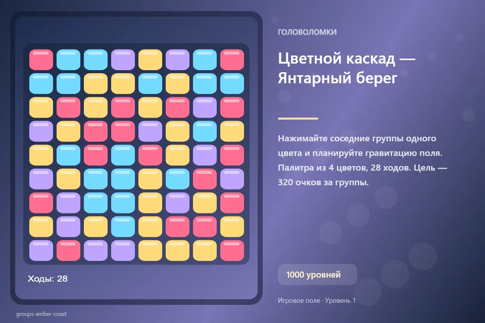 Цветной каскад — Янтарный берег
