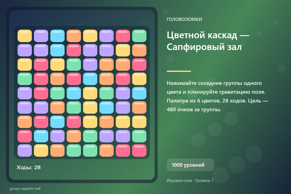 Цветной каскад — Сапфировый зал