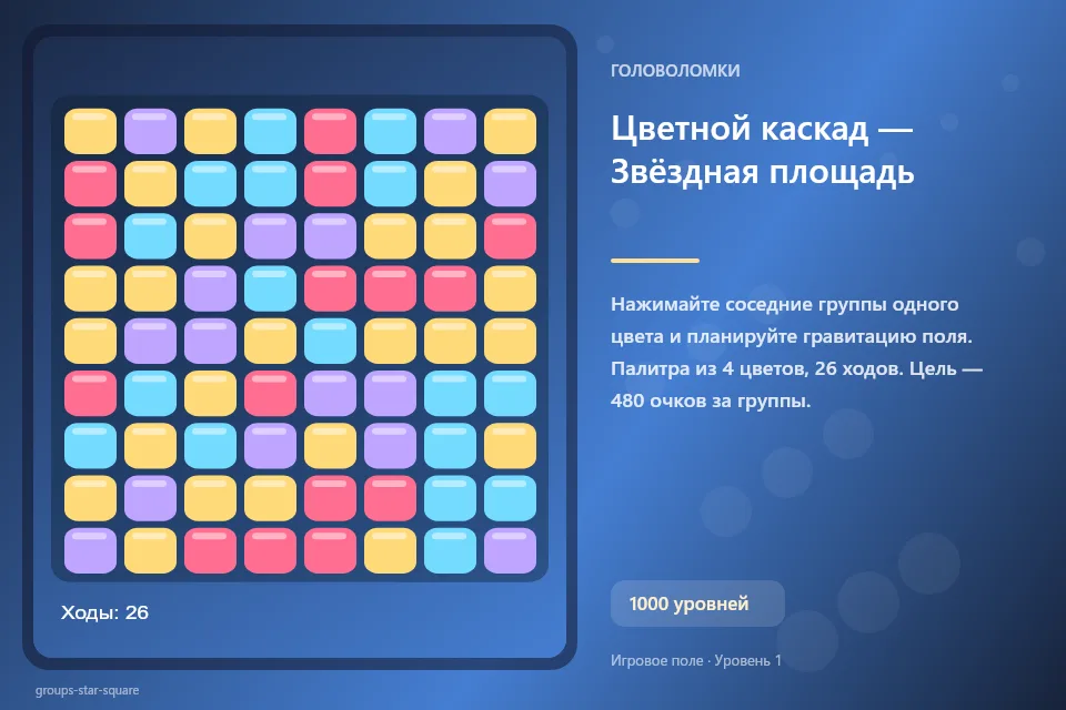 Цветной каскад — Звёздная площадь