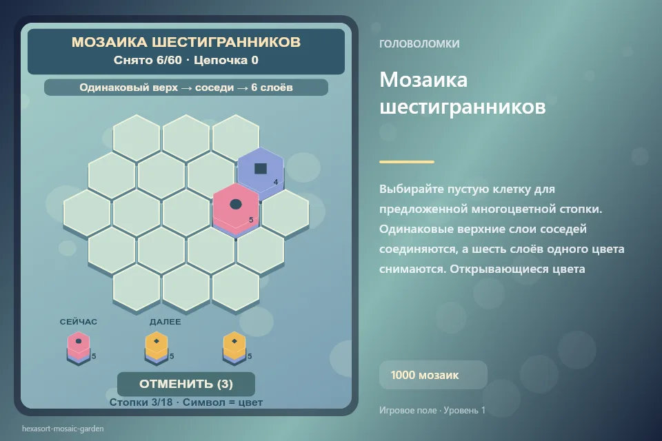 Мозаика шестигранников