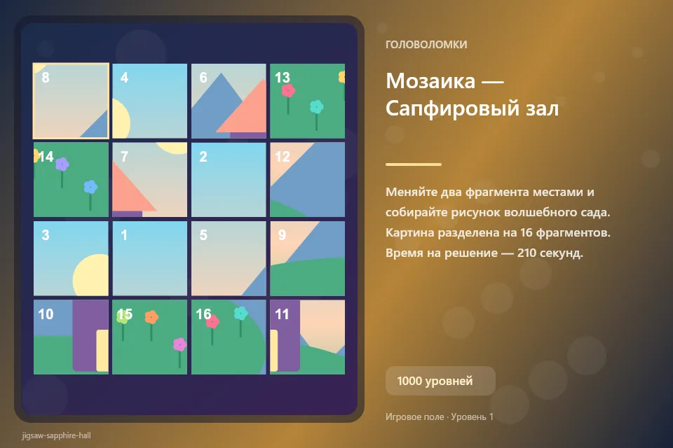 Мозаика — Сапфировый зал