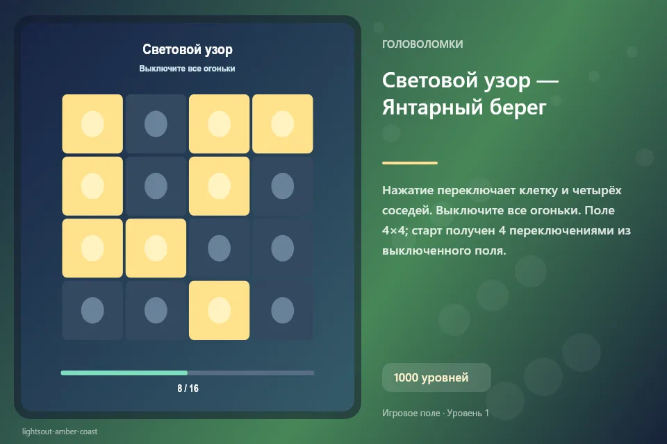 Световой узор — Янтарный берег