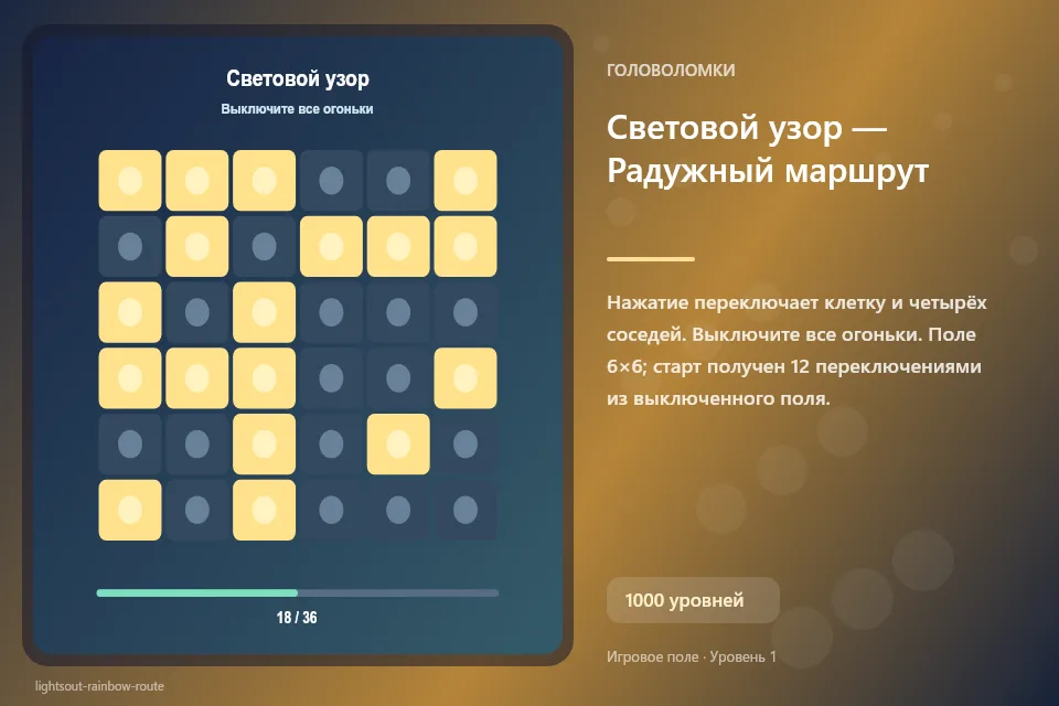 Световой узор — Радужный маршрут