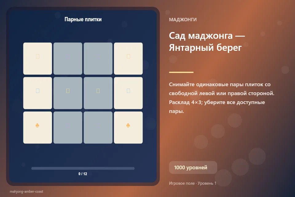 Сад маджонга — Янтарный берег