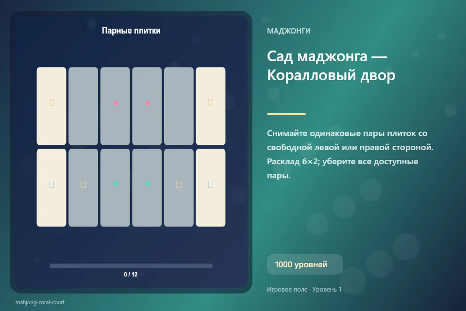 Сад маджонга — Коралловый двор