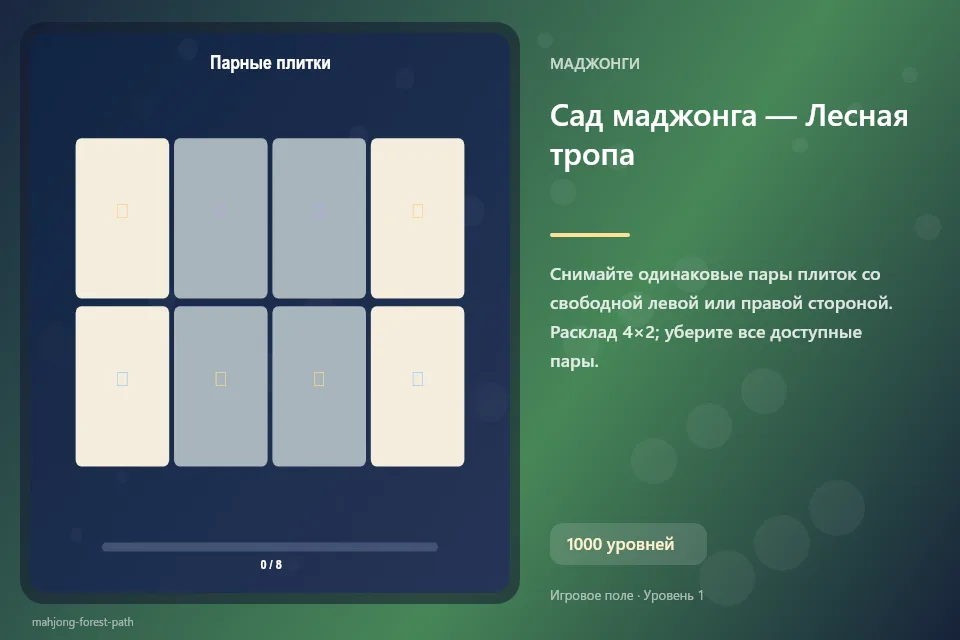 Сад маджонга — Лесная тропа