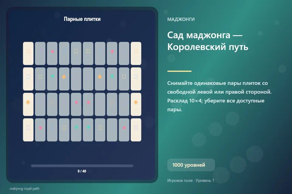 Сад маджонга — Королевский путь
