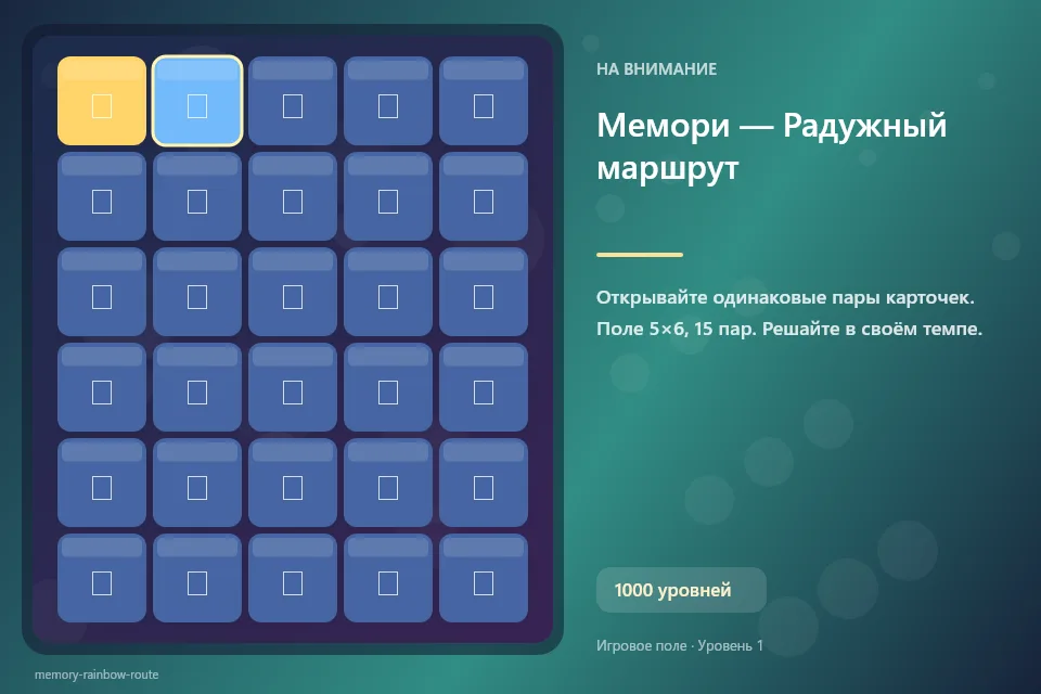 Мемори — Радужный маршрут