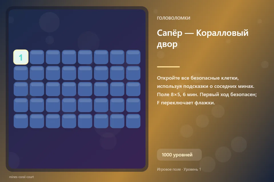 Сапёр — Коралловый двор