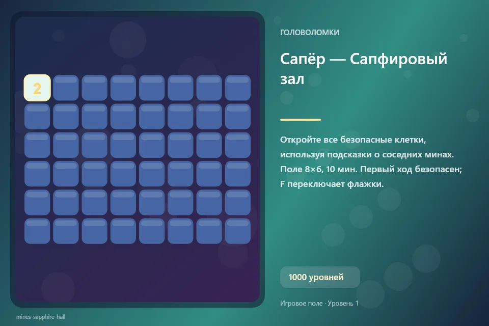 Сапёр — Сапфировый зал
