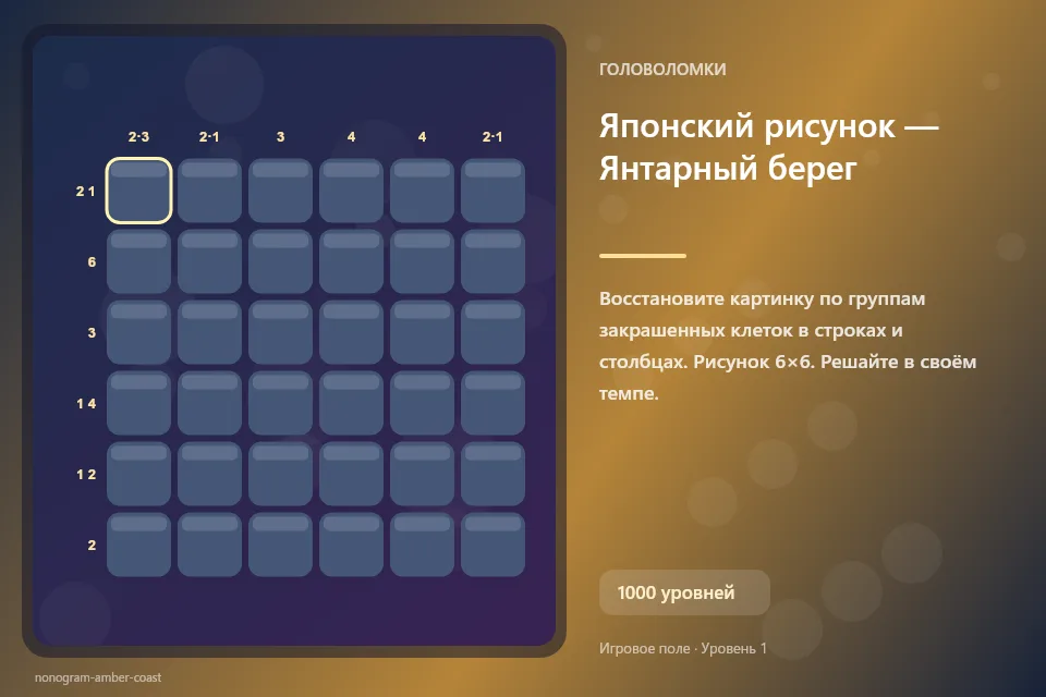 Японский рисунок — Янтарный берег