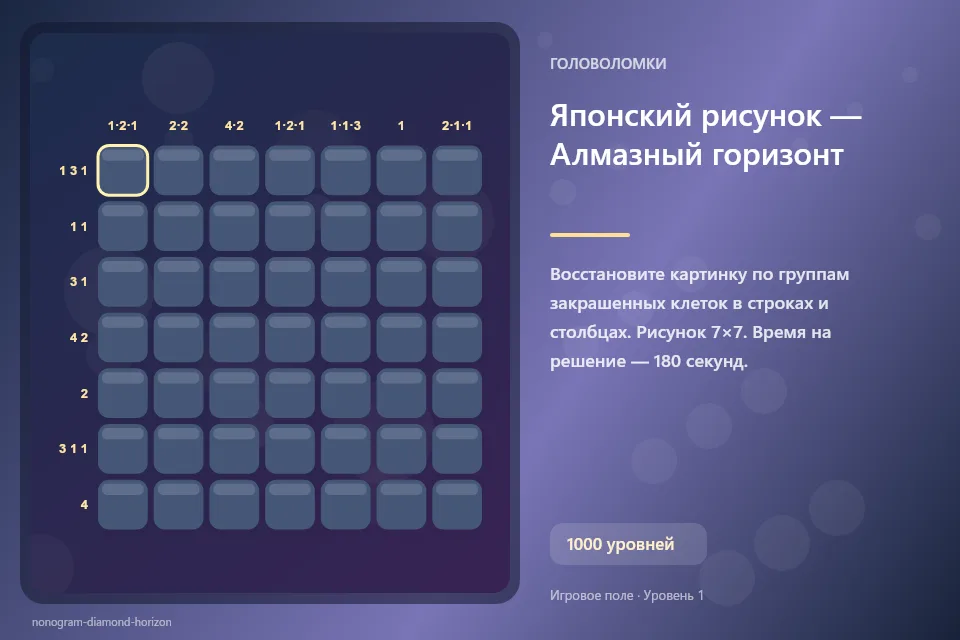 Японский рисунок — Алмазный горизонт