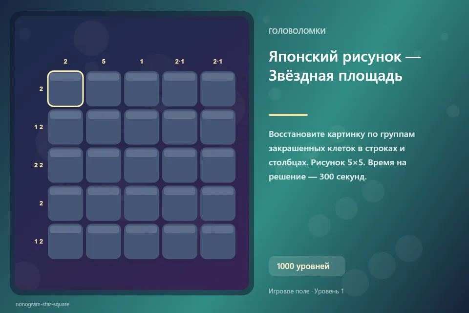 Японский рисунок — Звёздная площадь