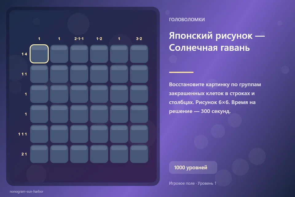 Японский рисунок — Солнечная гавань