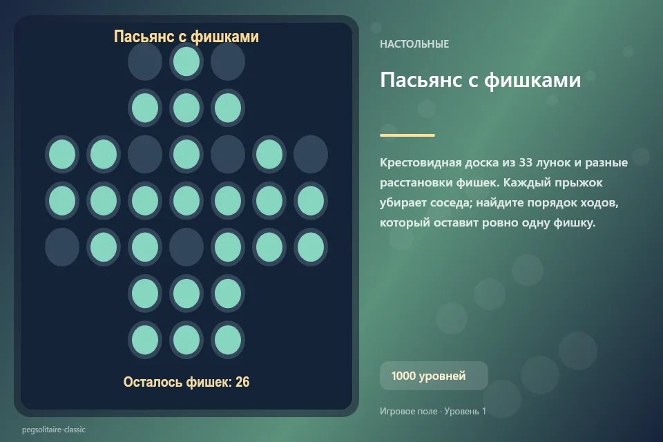 Пасьянс с фишками
