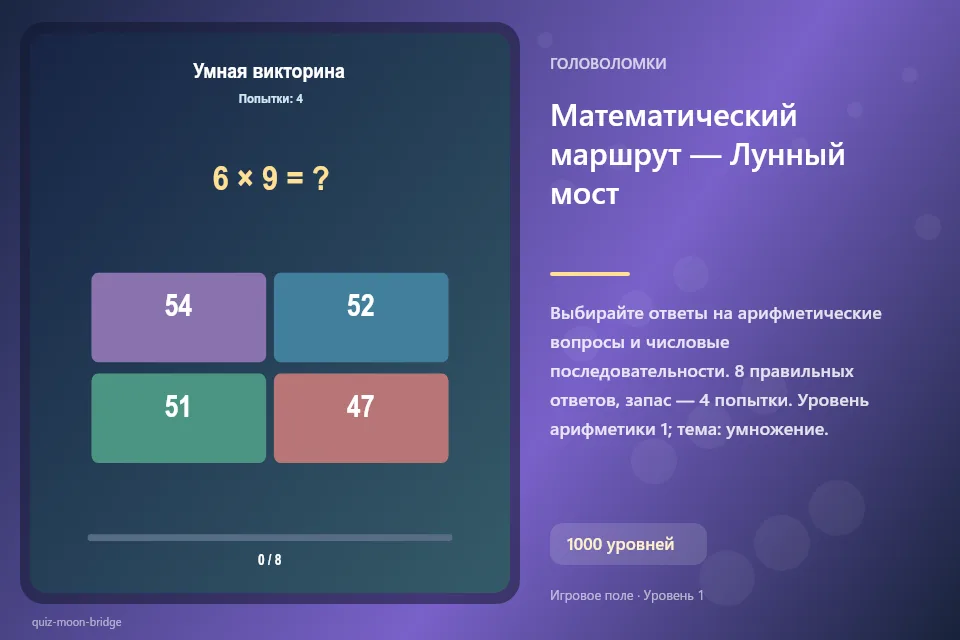 Математический маршрут — Лунный мост