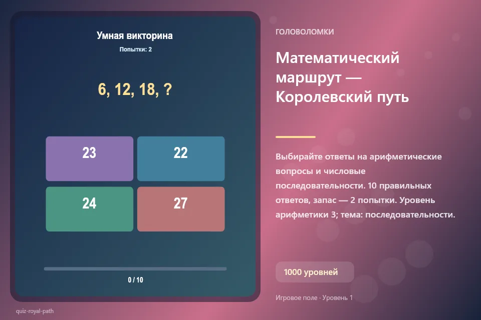 Математический маршрут — Королевский путь