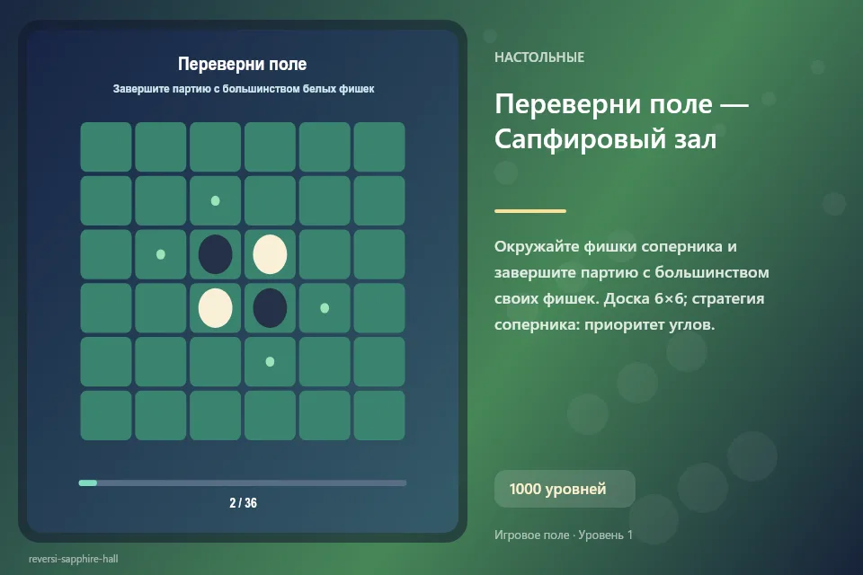 Переверни поле — Сапфировый зал