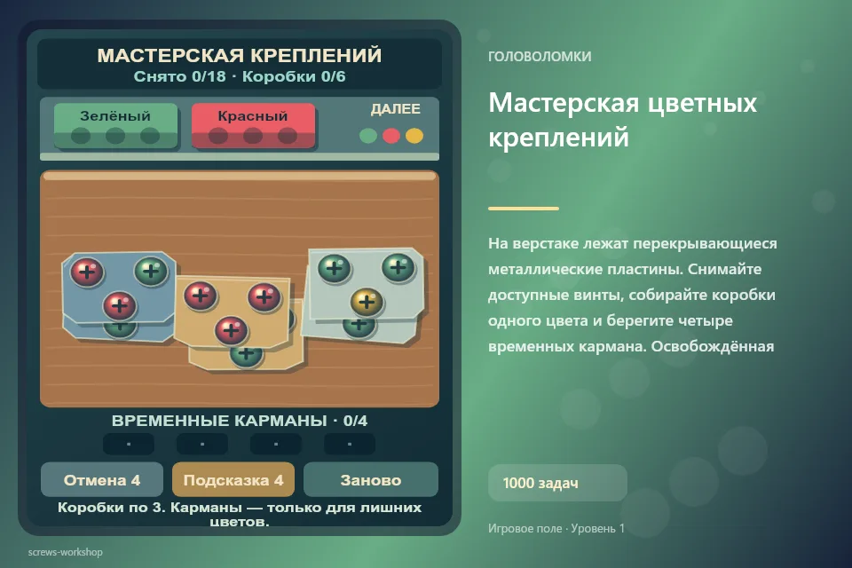 Мастерская цветных креплений