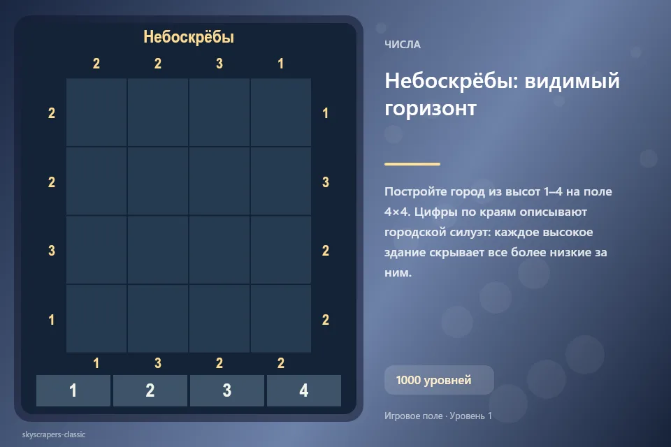 Небоскрёбы: видимый горизонт
