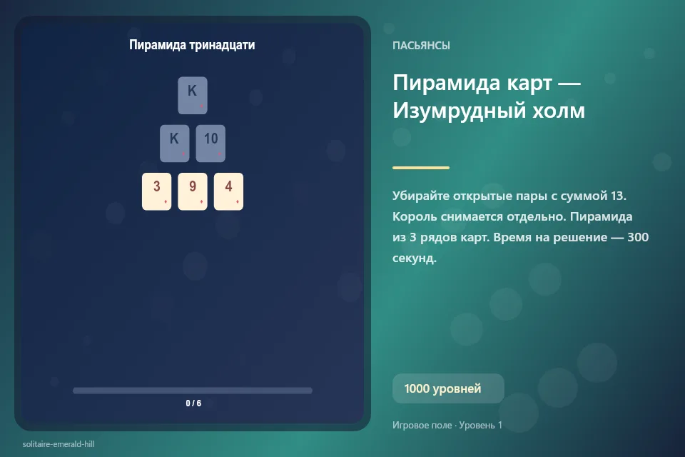 Пирамида карт — Изумрудный холм