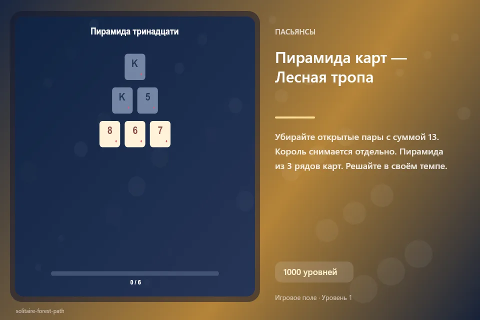Пирамида карт — Лесная тропа