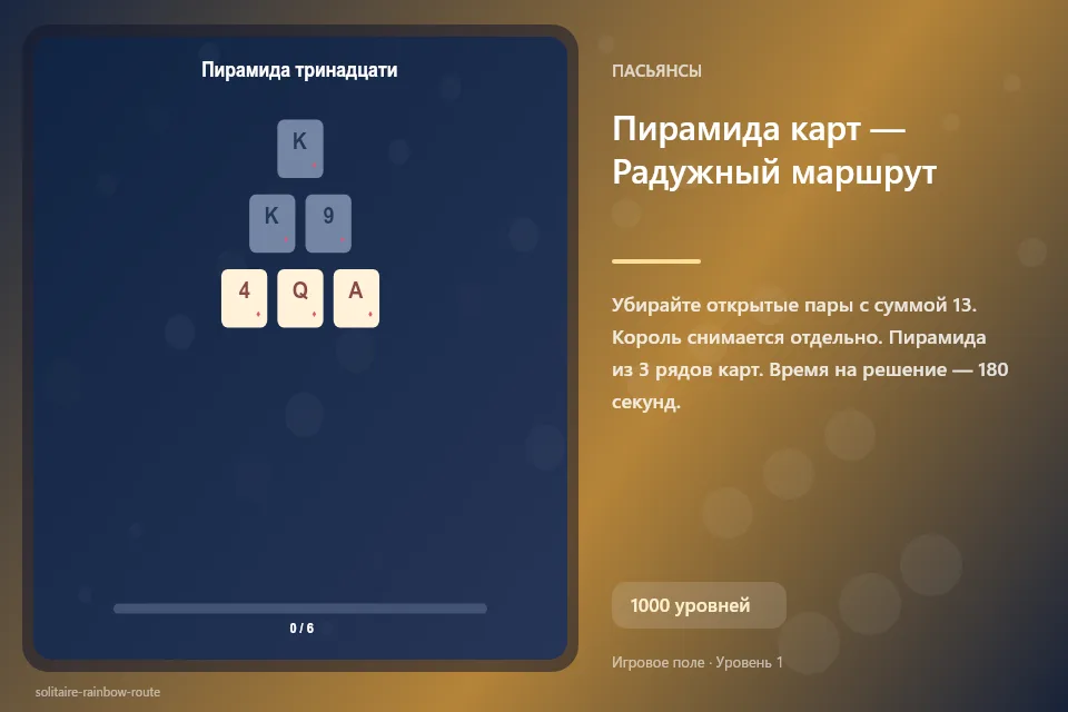 Пирамида карт — Радужный маршрут