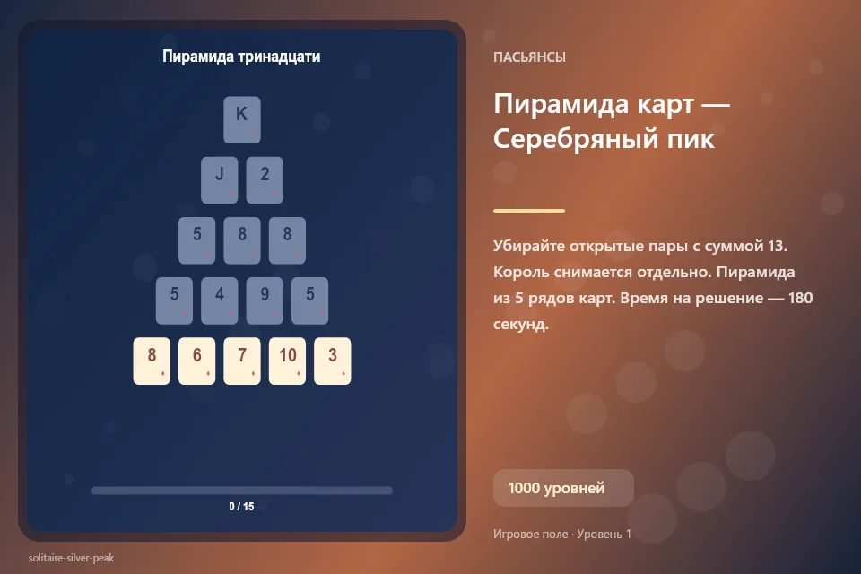 Пирамида карт — Серебряный пик